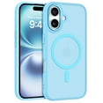 thumbnail image 1 of GAOBAO Magnetic for iPhone 16 Case, Compatible with MagSafe, Drop Protection Slim Translucent Matte Shockproof with Anti-Fingerprint Phone Case, Blue, 1 of 7