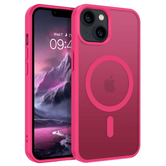 GAOBAO Magnetic for iPhone 13 Case & iPhone 14 Case, Compatible with MagSafe, Shockproof Protection Slim Non-Slip Translucent Matte Protective Phone Cover