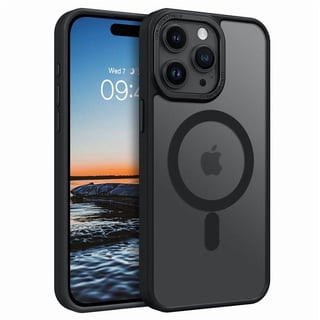 GAOBAO Magnetic for iPhone 15 Pro Case, Compatible with MagSafe, Drop Protection, 6.1" Metal Camera Frame Translucent Slim Protective Cover for Boys Girls