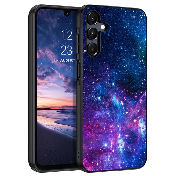 GAOBAO for Samsung Galaxy A16 5G Case, Slim Fit Glow in The Dark Hybrid Hard PC Soft TPU Bumper Drop Protective Girls Women Men Phone Cover for Samsung Galaxy A16 5G, Brilliant Nebula