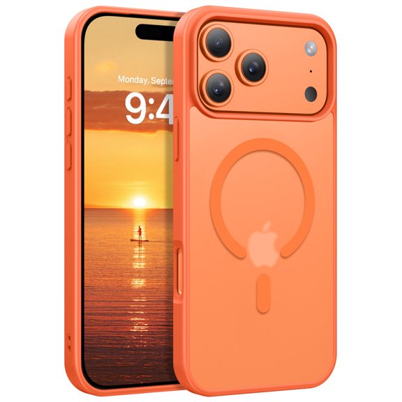 GAOBAO for iPhone 17 Pro Case 2025, Magnetic Phone Case Compatible with MagSafe Shockproof Translucent Slim Protective Cover 6.3"