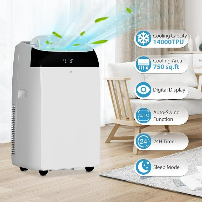 GAOMON 14000 BTU Portable Air Conditioner, 3-In-1 Cool, Fan