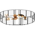 thumbnail image 1 of GAOMON 16 Panels Dog Fence, 40 Inch Indoor Dog Playpen, Outdoor Anti-Rust Pet Exercise Pen, Heavy Duty Garden Fence with Low Threshold Door for Outside RV, Camping, Yard, 1 of 6