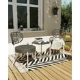 thumbnail image 1 of GAOMON 3 Piece Patio Bistro Set, Outdoor Wicker Porch Chairs with Coffee Table, Wicker Conversation Bistro Sets for Balcony Garden Porch Lawn, 1 of 6