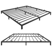 GAOMON 6 Inch King Bed Frame No Box Spring Needed, Low Profile Bed Frame, Easy Assembly Platform Bed frame, Noise Free, Black(King)