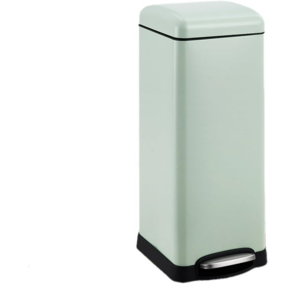 GAOMON 8 Gallon Kitchen Trash Can, Fingerprint-Proof Stainless Steel Garbage Can with Soft Close Lid, Foot Pedal, Removable Inner Bucket for Home, Office, Bedroom, Bathroom,Green