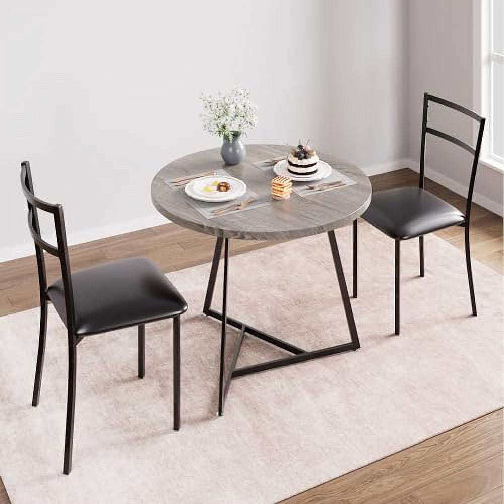 GAOMON Dining Table Set for 2, Kitchen Table and Chairs for 2 with ...
