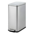 thumbnail image 1 of GAOMON Slim 13 Gallon Stainless Steel Trash Can, Step-On Rectangular Garbage Bin with Removable Inner Bucket & Soft-Close Lid, for Kitchen - Silver, 1 of 7