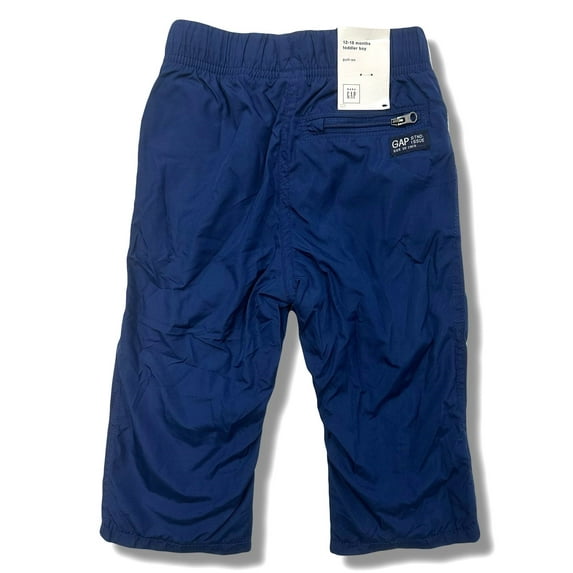 GAP BOYS PANTS - 12 18 MONTHS BLUE NAVY GREY - LONG PANTS LINED
