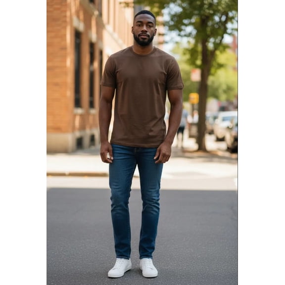 GAP Everyday Soft Crewneck T-Shirt - Terra Brown - Size M