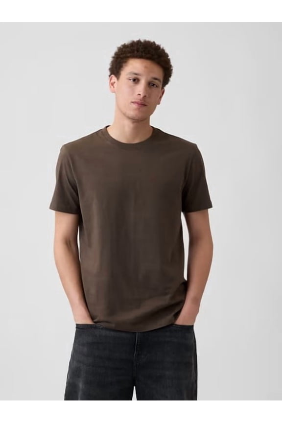 Everyday Soft Crewneck T-Shirt - Terra Brown - Size M