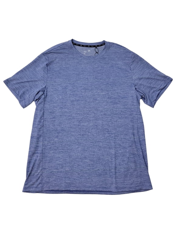 Fit Men's Short Sleeve Moisture Wicking Active Tee (Heather True Blue, S)