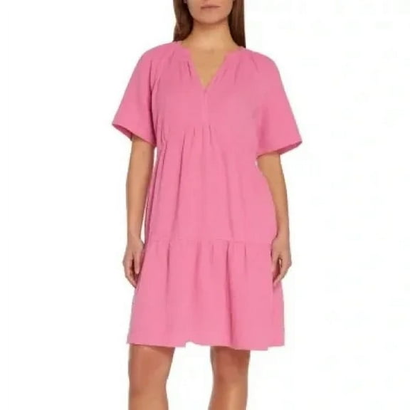 GAP Gauze Dress Medium Pink
