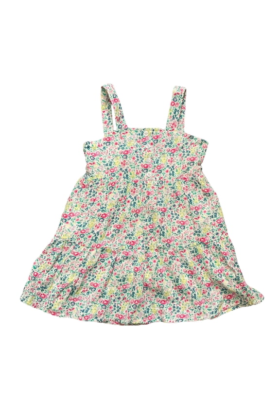 Girl's Soft Woven Summer Dress (Floral Print, Large (10/12))