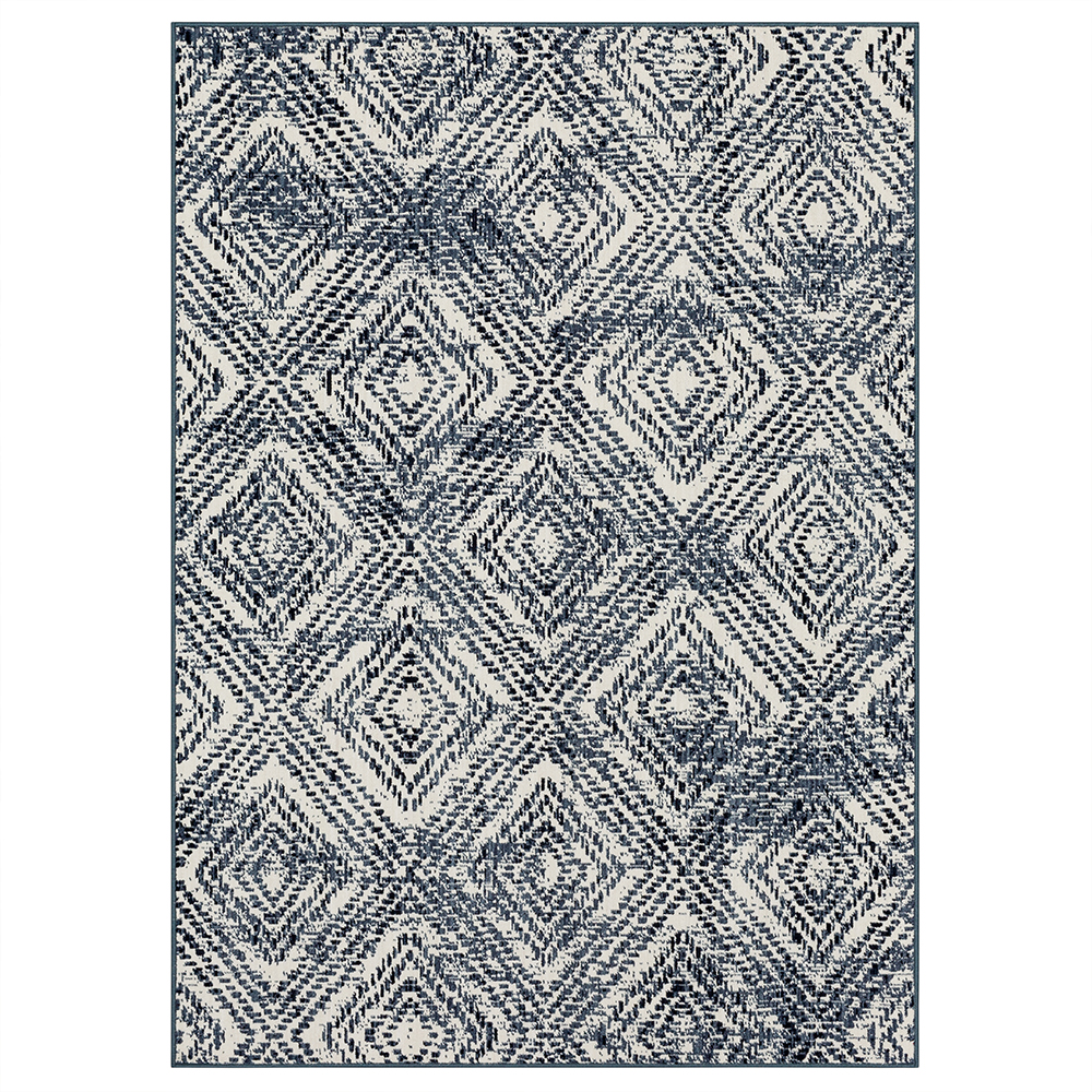 GAP Home Geometric Diamond Indoor Area Rug, Light Blue, 8' x 10