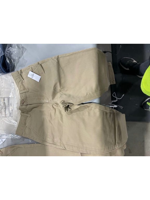 KIDS KHAKKI PANTS - SIZE: YOUTH 8 - KHAKI
