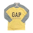 thumbnail image 1 of GAP Kid's Boy's 2 Piece Short Sleeve Crewneck and Long Sleeve Button Down Set (Lemonade, M (8)), 1 of 4