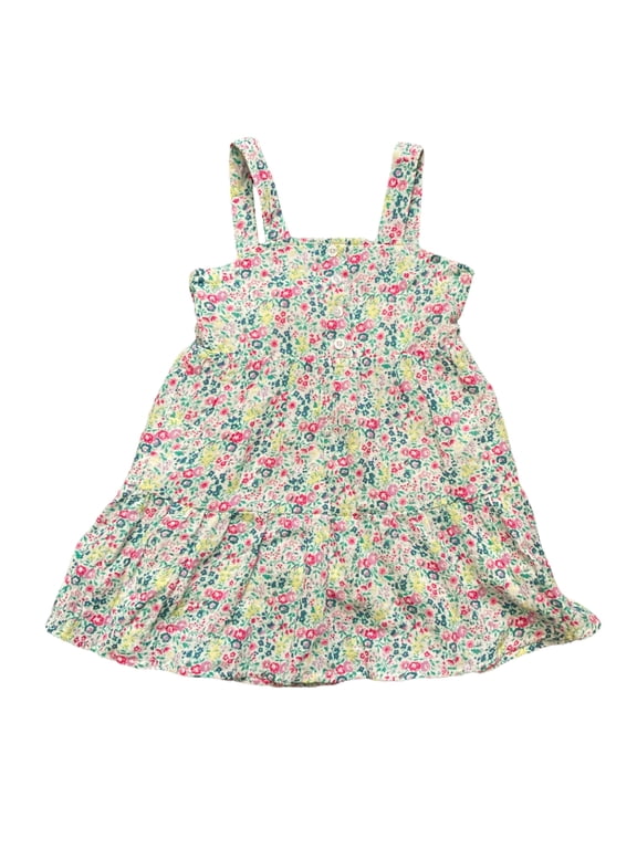 Kid's Girl's Soft Woven Summer Dress Collection (Floral Print, M (7/8))