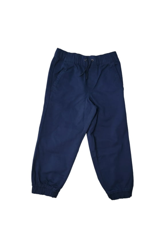 Kids Boys Easy Pull On Drawstring Waist Stretch Twill Jogger, GKFHC00K (Midnight, XS (4/5))