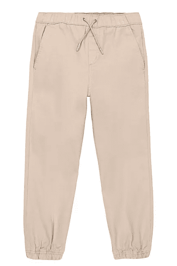 Kids Boys Stretch Twill Jogger (Khaki, Medium (8))