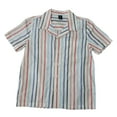 thumbnail image 1 of GAP Kid Infant Toddler Youth Boys Short Sleeve Button Down Collared Cabana Shirt (Multi Stripe, XL (14/16)), 1 of 2
