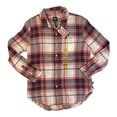 thumbnail image 1 of GAP Ladies Button Down Long Sleeve Relaxed Fit Boyfriend Flannel Top (Brianna, XL), 1 of 1