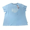 thumbnail image 1 of GAP Ladies Relaxed Fit Graphic Logo Crew Neck Short Sleeve Tee (Della Robbia Blue, S), 1 of 2