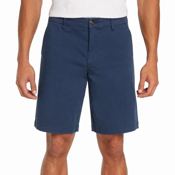 GAP Men's 10" Inseam Flat Front Short | Blue, 32