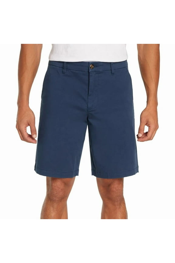 Men's 10" Inseam Flat Front Short | Blue, 32