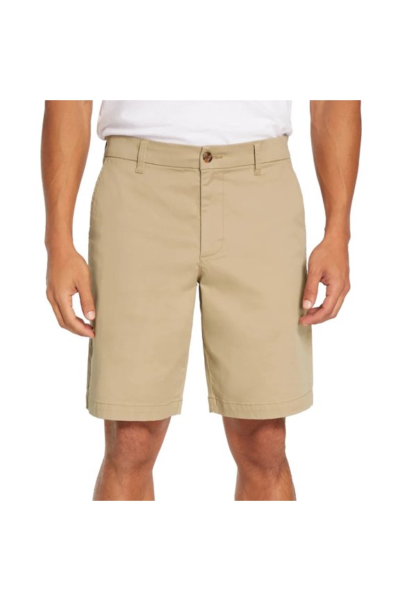 Men's Flat Front Shorts, Tan, 40