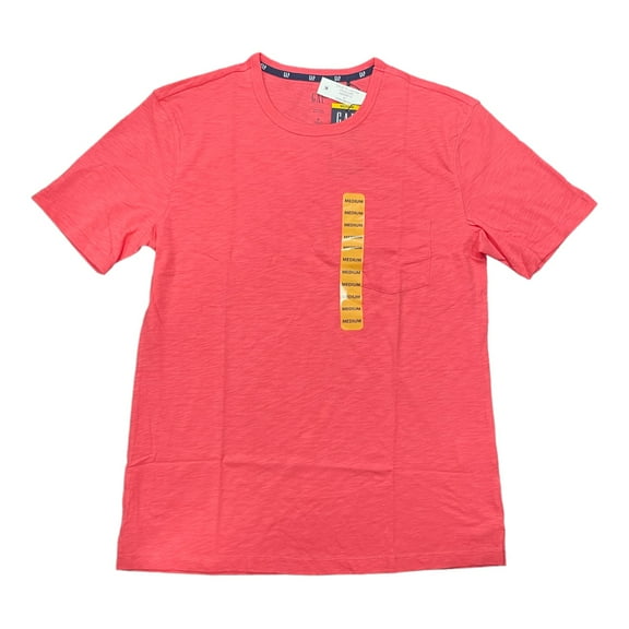 GAP Men's Cotton Short Sleeve Pocket Relaxed Crewneck Slub Tee (Dubarry, S)