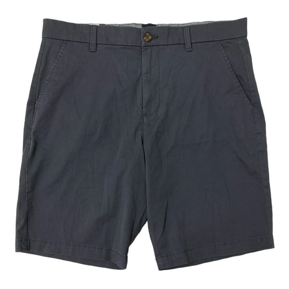 GAP Men's Easy Care Relaxed Fit 2 Back Pockets Vintage Flat Front Shorts (Mood Indigo, 36)