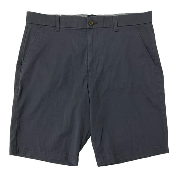 GAP Men's Easy Care Relaxed Fit 2 Back Pockets Vintage Flat Front Shorts (Mood Indigo, 38)