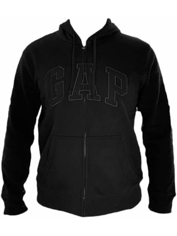 Men's Full Zip Fleece Logo Hoodie