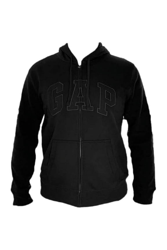 Men's Full Zip Fleece Logo Hoodie