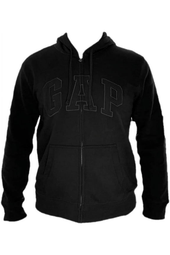 Men's Full Zip Fleece Logo Hoodie