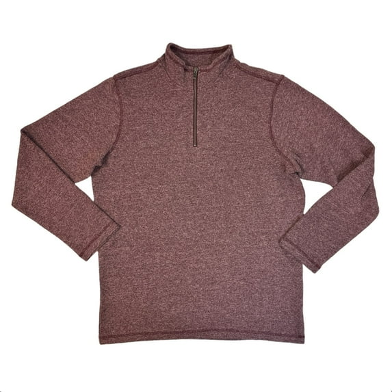 GAP Men's Long Sleeve Half Zip Mock Neck Warm Stylish Pullover (Port Royale, XL)