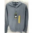 thumbnail image 1 of GAP Men's Small Gray Waffle Henley Hoodie Blue Medium, 1 of 2