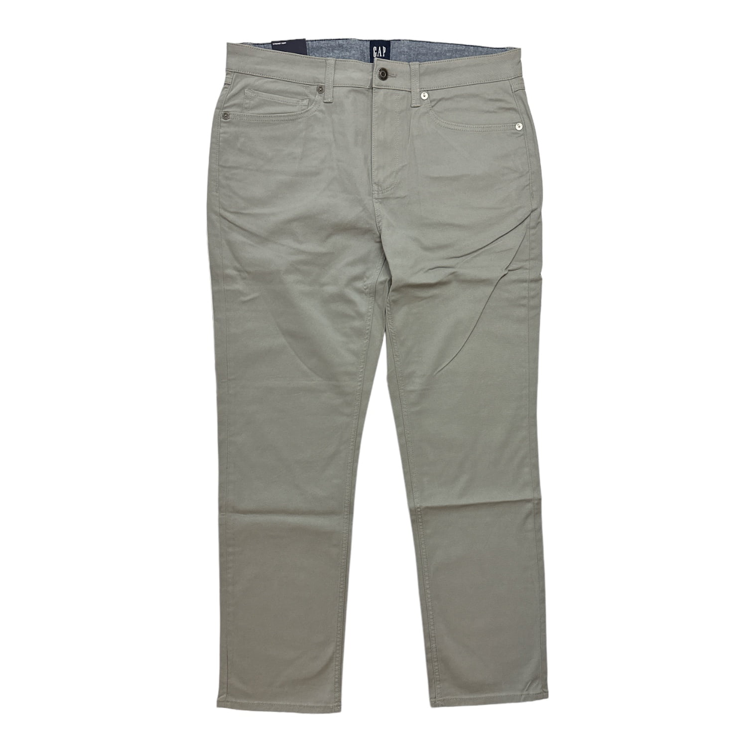 GAP Men's Super Soft Stretch Twill 5 Pocket Slim Fit Pant (Chinchilla,  40x30) 