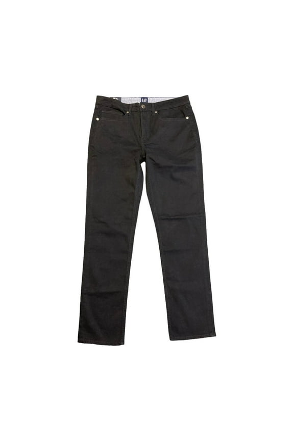 Men's Super Soft Stretch Twill 5 Pocket Slim Fit Pant (True Black, 34x32)