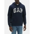 thumbnail image 1 of GAP Mens Fleece Arch Logo Pullover Hoodie (Navy Blue, X-Large), 1 of 1