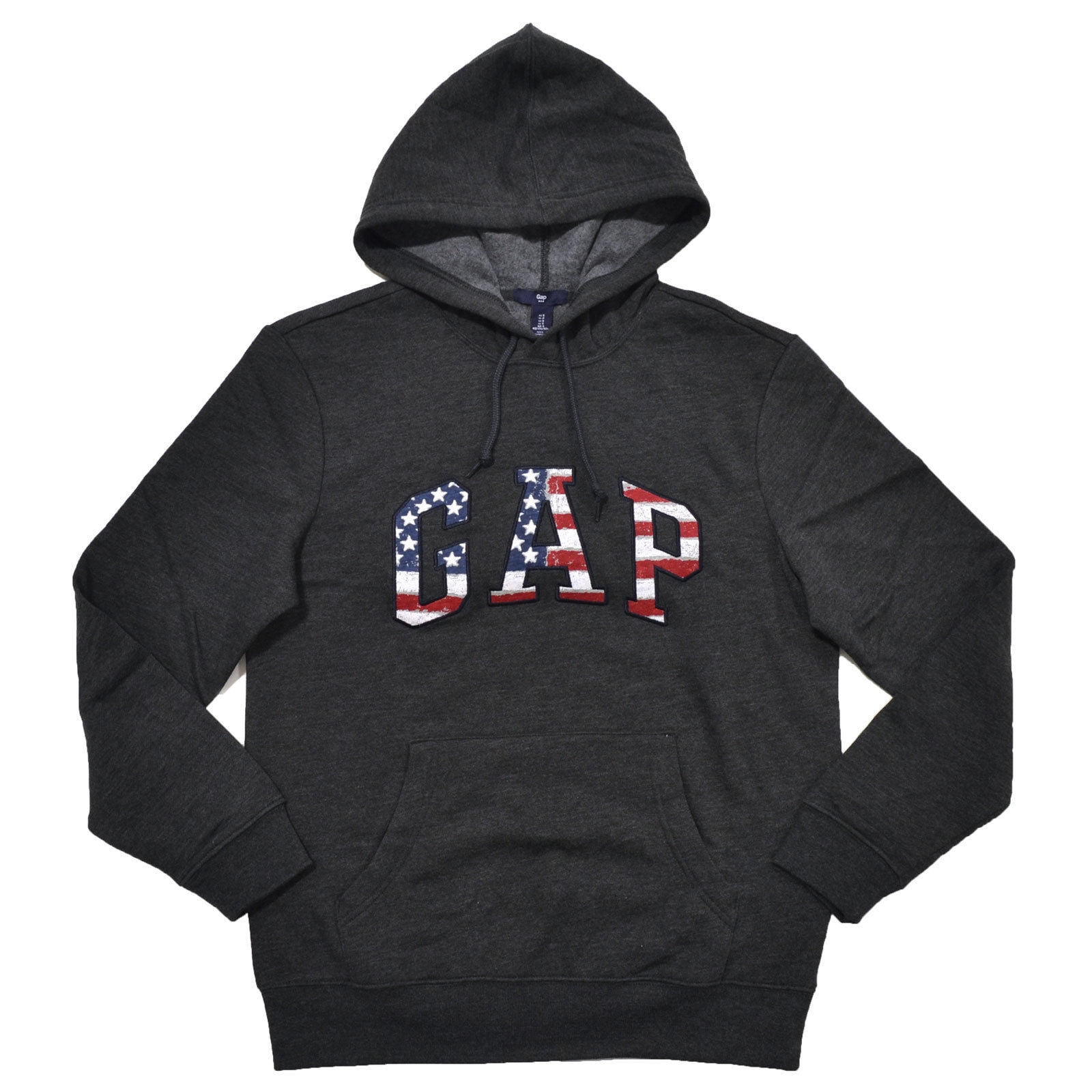 GAP Mens Fleece Arch Logo Pullover Hoodie
