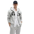 thumbnail image 1 of GAP Mens Heritage Logo Full Zip Hoodie Light Heather Grey L, 1 of 1