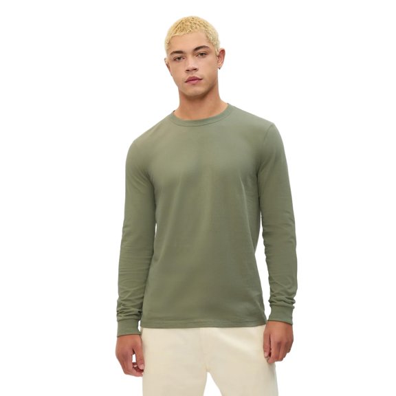 GAP Mens Long Sleeve Everyday Soft T-Shirt Walden Green M