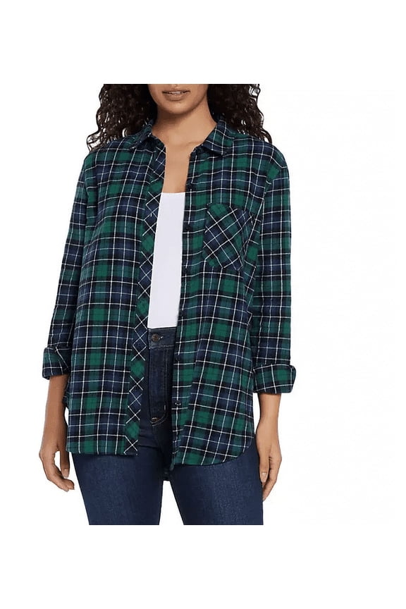 Relaxed Fit Flannel Shirt Nixie Plaid XXL