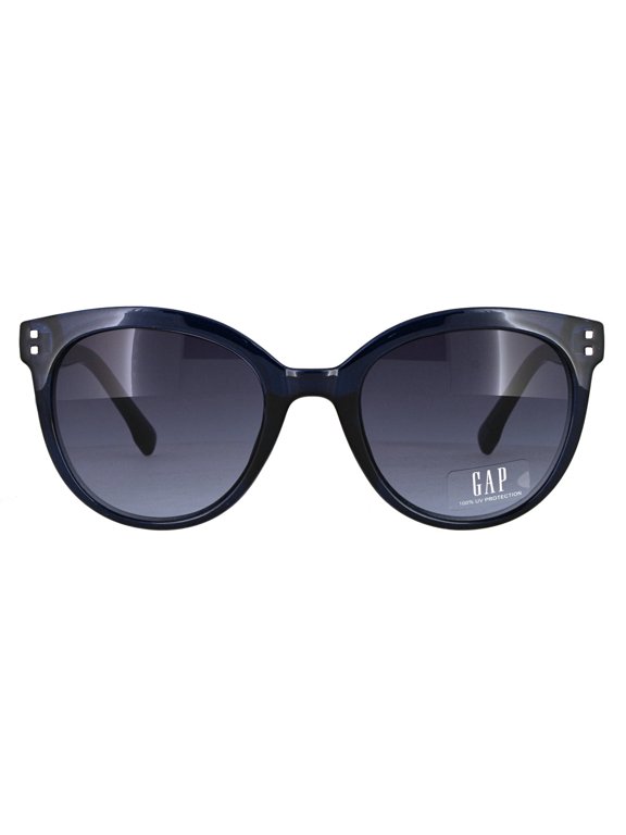 -SGP400 Oval Sunglasses Navy Blue Gradient