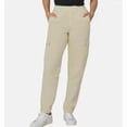 thumbnail image 1 of GAP Twill Cargo Pants Women’s M Tan Soft Pockets Elastic Pull-on High-Rise, 1 of 2