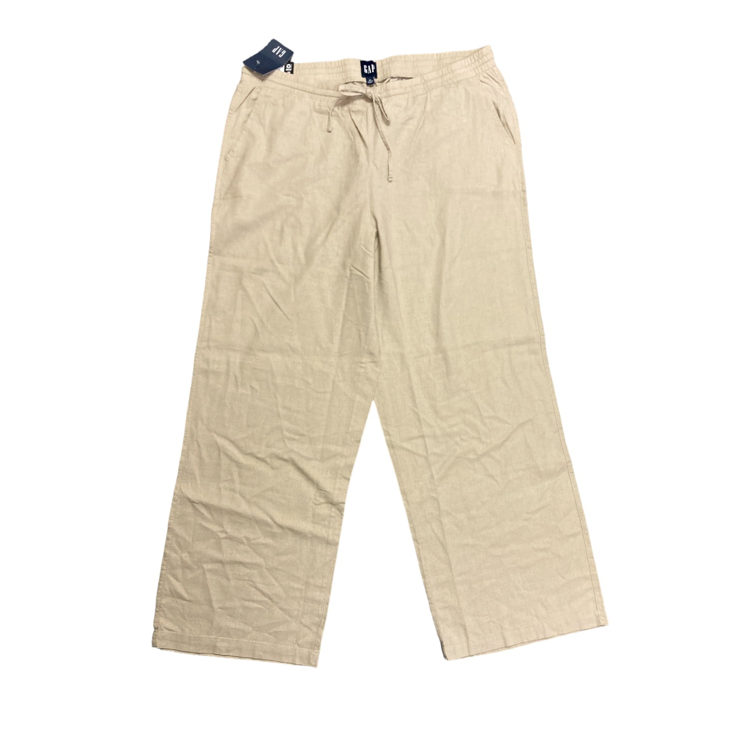 GAP Relaxed Fit Drawstring Linen Pants, Men's Casual Apparel, 1-Count -  Walmart.com