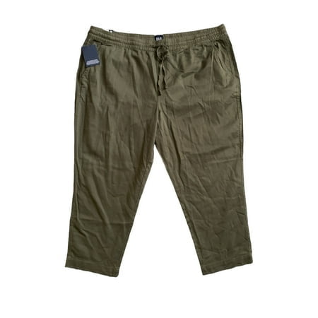 GAP Women's Easy Pull On Elastic Drawstring Waist Ankle Tencel Pull On Pant (Grape Leaf, M)