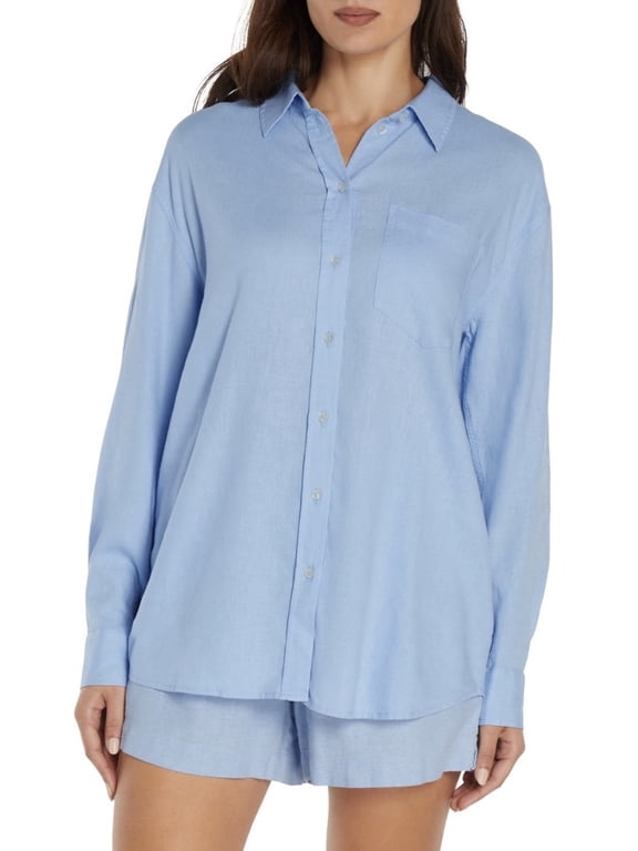 Women's Linen Button Down Shirt
